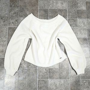 WOMENS HOLLISTER OVERSIZED CROPPED SWEATER SIZE SMALL